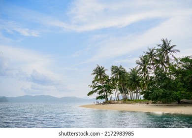 Philippines Scenic, Palawan - El Nido Island Hopping Tour View Of Karst Pinagbuyutan Island, Cliffs And Deserted House