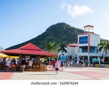 PHILIPSBURG, ST MAARTEN- February 6, 2019: Sint Maarten Is A Constituent Country Of The Netherlands In The Caribbean And Takes Up Half Of An Island Shared With Saint Martin, Part Of The French Indies.