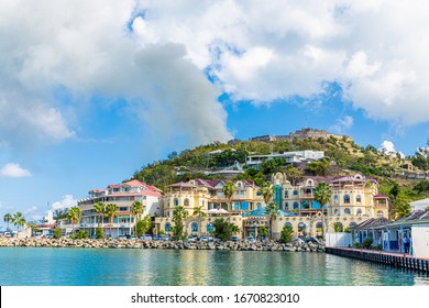 PHILIPSBURG, ST MAARTEN- February 6, 2019: Sint Maarten Is A Constituent Country Of The Netherlands In The Caribbean And Takes Up Half Of An Island Shared With Saint Martin, Part Of The French Indies.