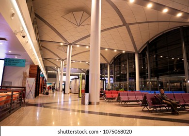 PHNOM PENH, CAMBODIA. 2018 MAR 10TH. Inside Of Phnom Penh International Airport.