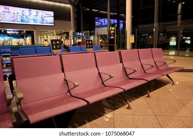 PHNOM PENH, CAMBODIA. 2018 MAR 10TH. Inside Of Phnom Penh International Airport.