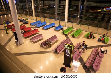 PHNOM PENH, CAMBODIA. 2018 MAR 10TH. Inside Of Phnom Penh International Airport.