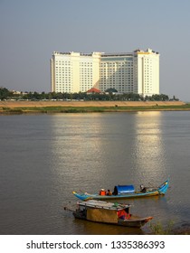 Phnom Penh  . Feb 14, 2018. People Cambodia Live On Mekong River