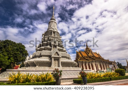 Phnom Penh Royal Palace Stupa, Cambodia