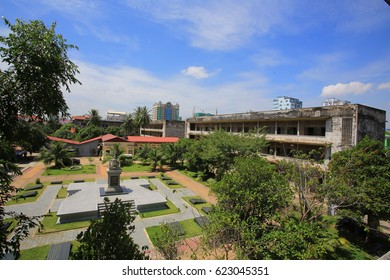 PHNOM PENH:CAMBODIA; APRIL 11 Tuol Sleng Genocide Museum In Phnom Penh On 11 April 2017. Formerly The Chao Ponhea Yat High School, Chronicling The Cambodian Genocide