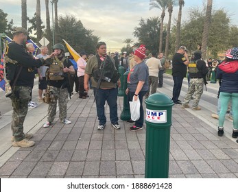 Phoenix, Ariz., USA - Jan 6, 2021: Mostly Maskless Trump Supporters Upset About Election Results Rally At The State Capitol On The Same Day Others Storm The US Capitol In DC. 1295