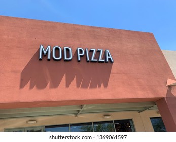 Phoenix, Arizona, April 13, 2019: Mod Pizza Sign