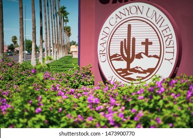 Phoenix, Arizona - August 4 2019: Grand Canyon University Logo