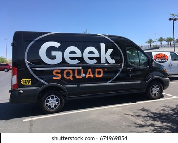 PHOENIX, ARIZONA, JULY 4, 2017: Best Buy Geek Squad Truck