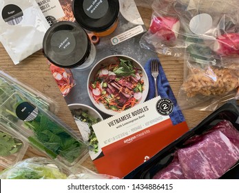 Phoenix, Arizona, June 25, 2019: Amazon Meal Kit