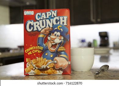 PHOENIX, ARIZONA, SEPT 15, 2017: Captain Crunch Cereal