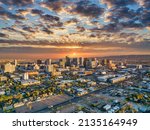 Phoenix, Arizona, USA Downtown Skyline Aerial.