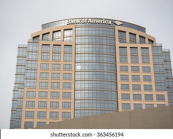 Phoenix, Arizona / USA - January 15, 2016: Building of Bank of America in Downtown Phoenix. Bank of America is an American multinational banking and financial services corporation.