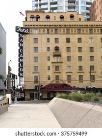 Phoenix, Arizona, USA - January 24, 2016: Hotel San Carlos In Phoenix Downtown.