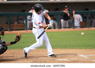 PHOENIX, AZ - NOVEMBER 4: Brad Emaus, Rising Star In The Toronto Blue Jays' System, Plays For The Phoenix Desert Dogs In The Arizona Fall League Nov. 4, 2009 At Phoenix Municipal Stadium, Arizona.