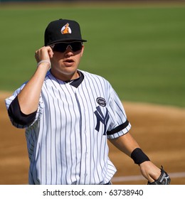 PHOENIX, AZ - OCTOBER 19: Brandon Laird, A Top Prospect For The New York Yankees, Plays For The Phoenix Desert Dogs In An Arizona Fall League Game Oct. 19, 2010 At Phoenix Municipal Stadium, Arizona.