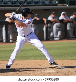 PHOENIX, AZ - OCTOBER 19: Chad Huffman, Cleveland Indians Prospect From Triple-A, Bats For The Phoenix Desert Dogs In The Arizona Fall League Oct. 19, 2011 At Phoenix Municipal Stadium, Phoenix, AZ.