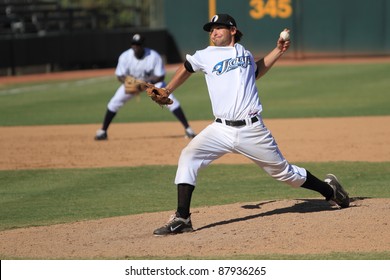 PHOENIX, AZ - OCTOBER 19: Toronto Blue Jays Double-A Prospect Evan Crawford Pitches For The Phoenix Desert Dogs In An Arizona Fall League Game Oct. 19, 2011 At Phoenix Municipal Stadium, Phoenix, AZ.