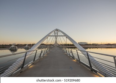 Phoenix, AZ, USA - November 9, 2016: Bridge at the Tempe Center for the Arts (TCA) is a publicly owned performing and visual arts center in Tempe, Arizona.