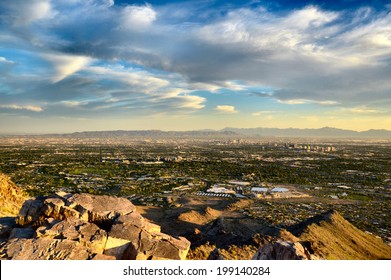 Phoenix View Of City And Mountains