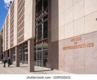 Phoenix,Az,USA-2.28.2018  Arizona House Of Representatives; The Arizona House Of Representatives Is The Lower House Of The Arizona Legislature, The State Legislature Of The U.S. State Of Arizona. 