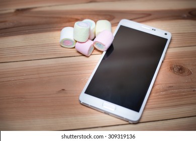 Phone android M (6.0) is marshmallow - Shutterstock ID 309319136