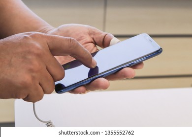Phone call,using mobile smart phone.
