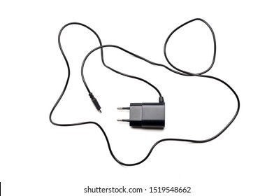 Phone Charger Isolated On A White Background.