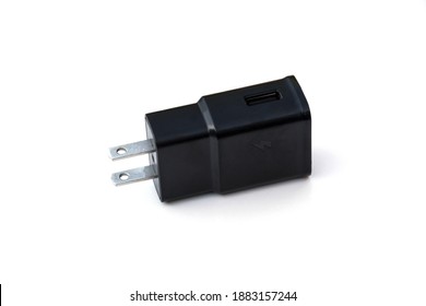 Phone Charger Isolated On A White Background.