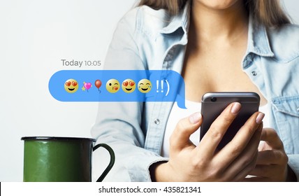 Phone With Emoji