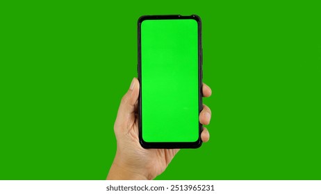 phone with finger touching the screen, smartphone green screen - Powered by Shutterstock