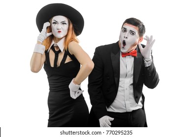 Conversation Between Two Mime Actors Both Stock Photo 770295241 |  Shutterstock