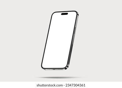 PHONE WHITE GRAY WITH BACKGROUND WHITE - Shutterstock ID 2347304361