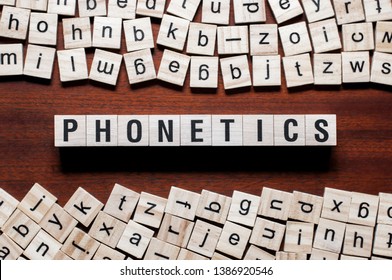 Phonetics Word Concept On Cubes