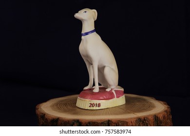 Phonograph Figurine Of A Dog Symbol For The New Year