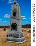 Photo of The 2nd New York Volunteer Cavalry Regiment Monument, Gettysburg National Military Park, Pennsylvania USA
