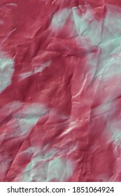 Photo abstract background mixed pale blue   cherry plum marbled nail polish  Crumpled paper effect and two  tone color transition