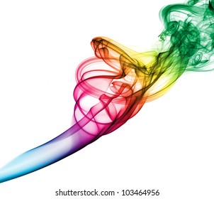 Photo Of Abstract Smoke Gradient Color