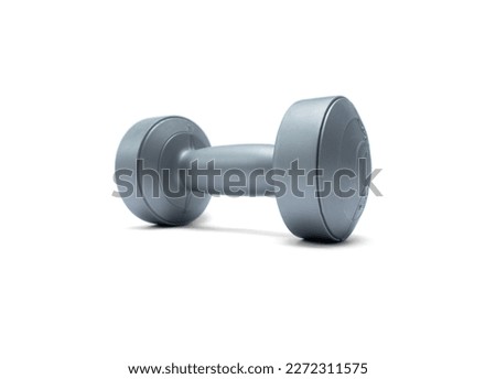 A photo after some edits, 2.2 lbs dumbbell on isolated white background.