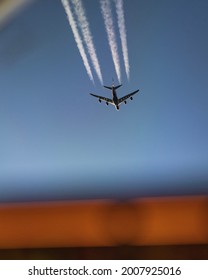 A Photo Of An Airplane Which Was Taken From The Airplane Below.