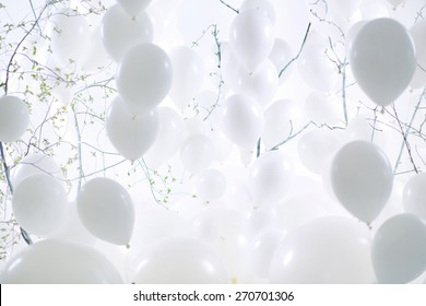 Photo art balloons background