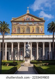 Photo of Basilica of Saint Paul Outside the Walls, it is the second most important Basilica in the city of Rome and the remains of Saint Paul are kept inside.