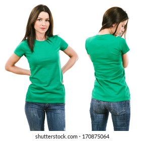 green t shirt and jeans