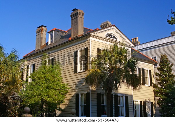 Photo Beautiful Historic Mansion Charleston South Stock Photo (Edit Now