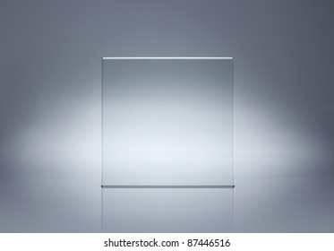 Photo Of Blank Glass Plate With Copy Space