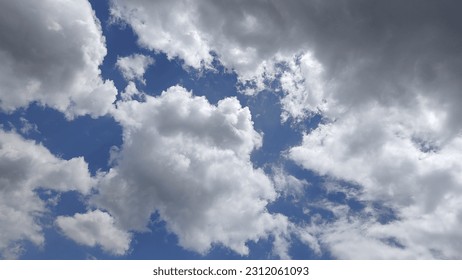 The photo blue sky background  - Shutterstock ID 2312061093