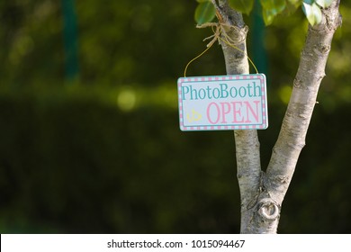 Photo Booth Open Sign