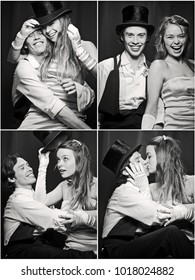 Photo Booth Picture Of Newlywed Couple