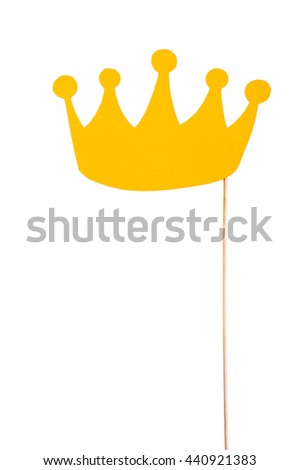 Photo Booth Props Crown Isolated On Stock Photo Edit Now Shutterstock