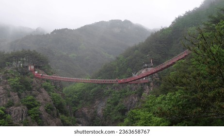 photo of a bridge in the mountains